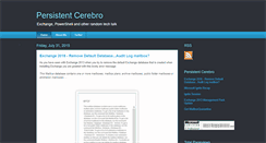 Desktop Screenshot of persistentcerebro.com